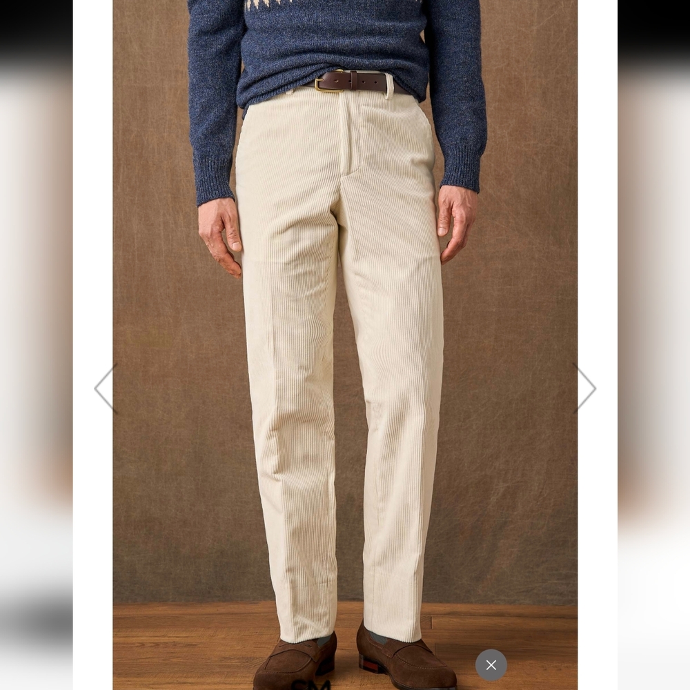Spier & MacKay Men's Slim Cream Corduroy Jeans Size 30